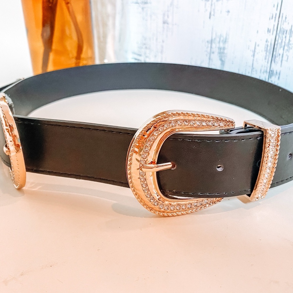 Western Double Buckle Belt